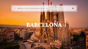 View of Barcelona's skyline 